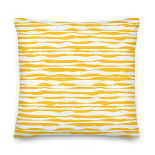 Load image into Gallery viewer, Golden Sunbeams Geo Waves Pillow