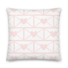 Load image into Gallery viewer, Love Letters Pink Print Pillow