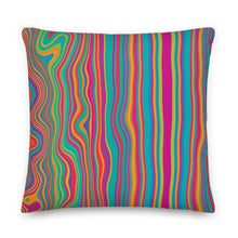 Load image into Gallery viewer, Cali Modern Multicolored Stripe Pillow