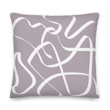 Load image into Gallery viewer, Modern Art Gray And White Fusion Pillow