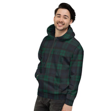 Load image into Gallery viewer, NAVY TARTAN Unisex Hoodie