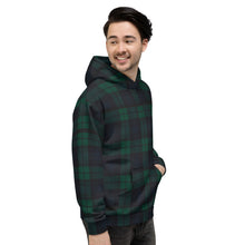 Load image into Gallery viewer, NAVY TARTAN Unisex Hoodie