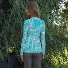 Load image into Gallery viewer, CARIBBEAN BLUE Women's Rash Guard