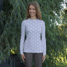 Load image into Gallery viewer, PURPLE DIAMONDS Women's Rash Guard