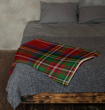 Load image into Gallery viewer, RED TARTAN Throw