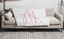 Load image into Gallery viewer, MODERN ART RED SWIRL Throw