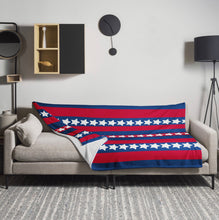 Load image into Gallery viewer, STARS AND STRIPES Throw Blanket