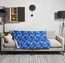 Load image into Gallery viewer, COASTAL Royal Blue Throw Blanket