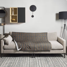 Load image into Gallery viewer, ROYAL GOLD & SLATE Throw Blanket