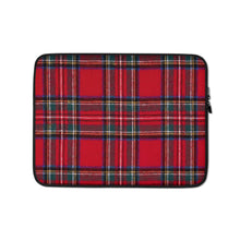Load image into Gallery viewer, RED TARTAN PLAID Laptop Sleeve