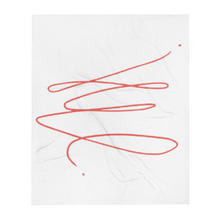 Load image into Gallery viewer, MODERN ART RED SWIRL Throw
