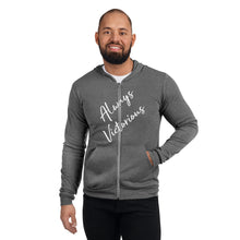 Load image into Gallery viewer, ALWAYS VICTORIOUS Unisex zip hoodie
