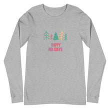 Load image into Gallery viewer, HAPPY HOLIDAYS Unisex Long Sleeve Tee