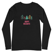 Load image into Gallery viewer, HAPPY HOLIDAYS Unisex Long Sleeve Tee