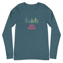 Load image into Gallery viewer, HAPPY HOLIDAYS Unisex Long Sleeve Tee