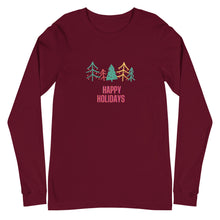 Load image into Gallery viewer, HAPPY HOLIDAYS Unisex Long Sleeve Tee