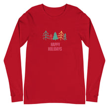 Load image into Gallery viewer, HAPPY HOLIDAYS Unisex Long Sleeve Tee