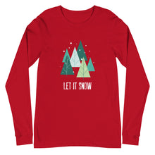 Load image into Gallery viewer, LET IT SNOW Unisex Long Sleeve Tee