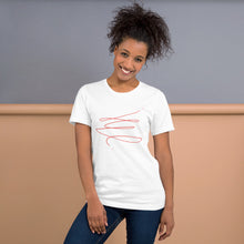 Load image into Gallery viewer, MODERN ART RED SWIRL Short-Sleeve Unisex T-Shirt