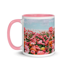 Load image into Gallery viewer, FLOWER FIELDS Mug with Color Inside