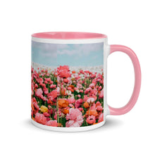 Load image into Gallery viewer, FLOWER FIELDS Mug with Color Inside