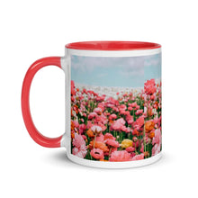 Load image into Gallery viewer, FLOWER FIELDS Mug with Color Inside