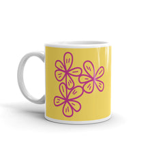 Load image into Gallery viewer, HOT PINK AND YELLOW FLORAL Mug