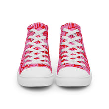 Load image into Gallery viewer, THE ROSE Women’s high top canvas shoes