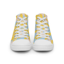 Load image into Gallery viewer, BRIGHT MORNING Women’s high top canvas shoes
