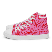 Load image into Gallery viewer, THE ROSE Women’s high top canvas shoes