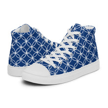 Load image into Gallery viewer, COBALT Women’s high top canvas shoes