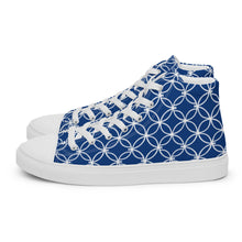 Load image into Gallery viewer, COBALT Women’s high top canvas shoes