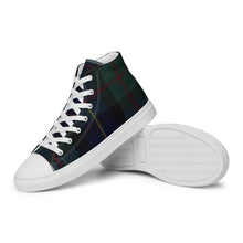 Load image into Gallery viewer, BLACKWATCH TARTAN PLAID Women’s high top canvas shoes