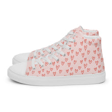 Load image into Gallery viewer, ALL HEART Women’s high top canvas shoes