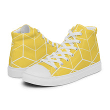 Load image into Gallery viewer, MODERN LINES Women’s high top canvas shoes
