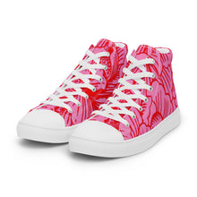 Load image into Gallery viewer, THE ROSE Women’s high top canvas shoes