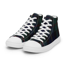 Load image into Gallery viewer, BLACKWATCH TARTAN PLAID Women’s high top canvas shoes