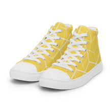 Load image into Gallery viewer, MODERN LINES Women’s high top canvas shoes