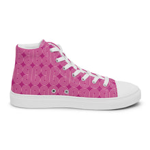Load image into Gallery viewer, FUSCHIA Women’s high top canvas shoes