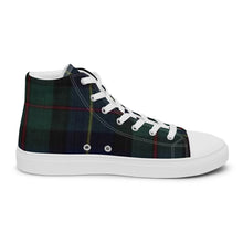 Load image into Gallery viewer, BLACKWATCH TARTAN PLAID Women’s high top canvas shoes