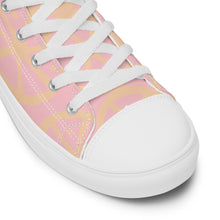Load image into Gallery viewer, MANDARIN-PINK SUNRISE Women’s high top canvas shoes