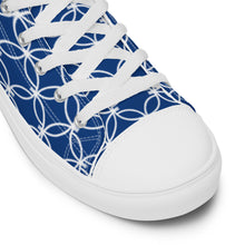 Load image into Gallery viewer, COBALT Women’s high top canvas shoes