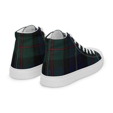Load image into Gallery viewer, BLACKWATCH TARTAN PLAID Women’s high top canvas shoes