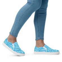 Load image into Gallery viewer, OCEAN BLUE Women’s slip-on canvas shoes