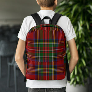 ROYAL RED TARTAN PLAID Backpack