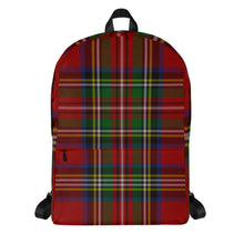 Load image into Gallery viewer, ROYAL RED TARTAN PLAID Backpack
