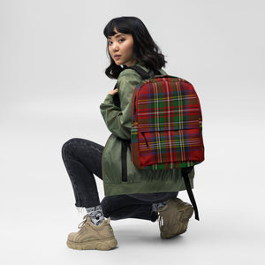 ROYAL RED TARTAN PLAID Backpack