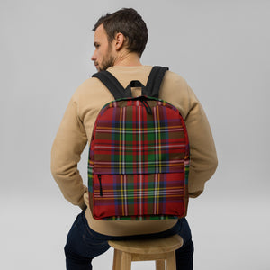 ROYAL RED TARTAN PLAID Backpack