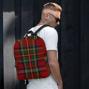 ROYAL RED TARTAN PLAID Backpack