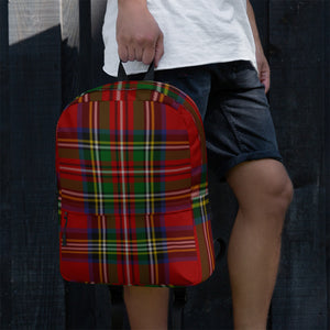 ROYAL RED TARTAN PLAID Backpack